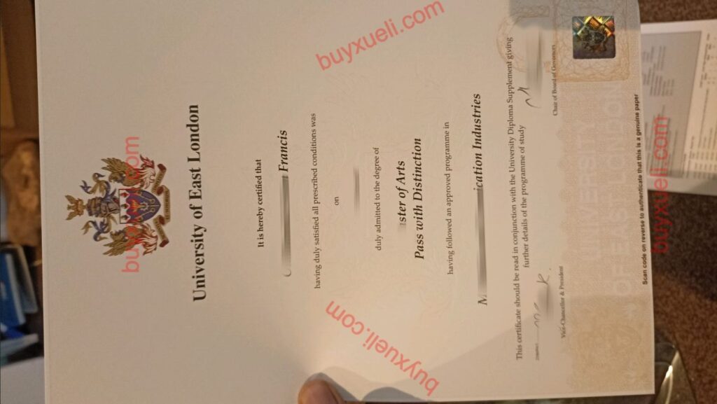 购买东伦敦大学毕业证，办理东伦敦大学学位证，买东伦敦大学文凭，哪里购买东伦敦大学毕业文凭，