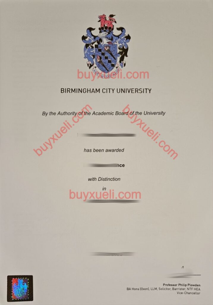 办理伯明翰城市大学毕业证，购买伯明翰城市大学文凭，制作伯明翰城市大学学位证，伯明翰城市大学证书等级，办理英国留服认证
