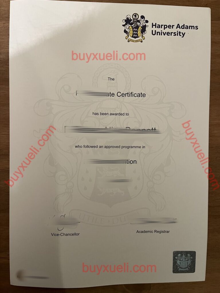 办理哈珀亚当斯大学学院文凭，制作哈珀亚当斯大学学院毕业证书，购买哈珀亚当斯大学学院学位证，Harper Adams University文凭证书