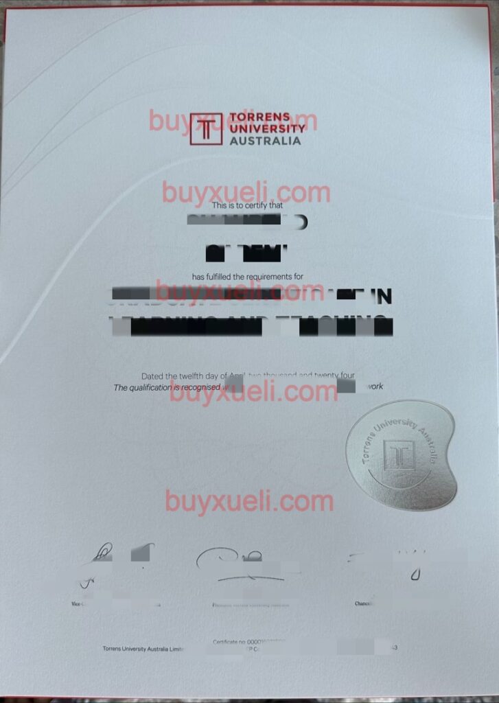 购买澳大利亚托伦斯大学毕业证,仿制澳大利亚托伦斯大学一比一文凭,在线制作TUA毕业证书
