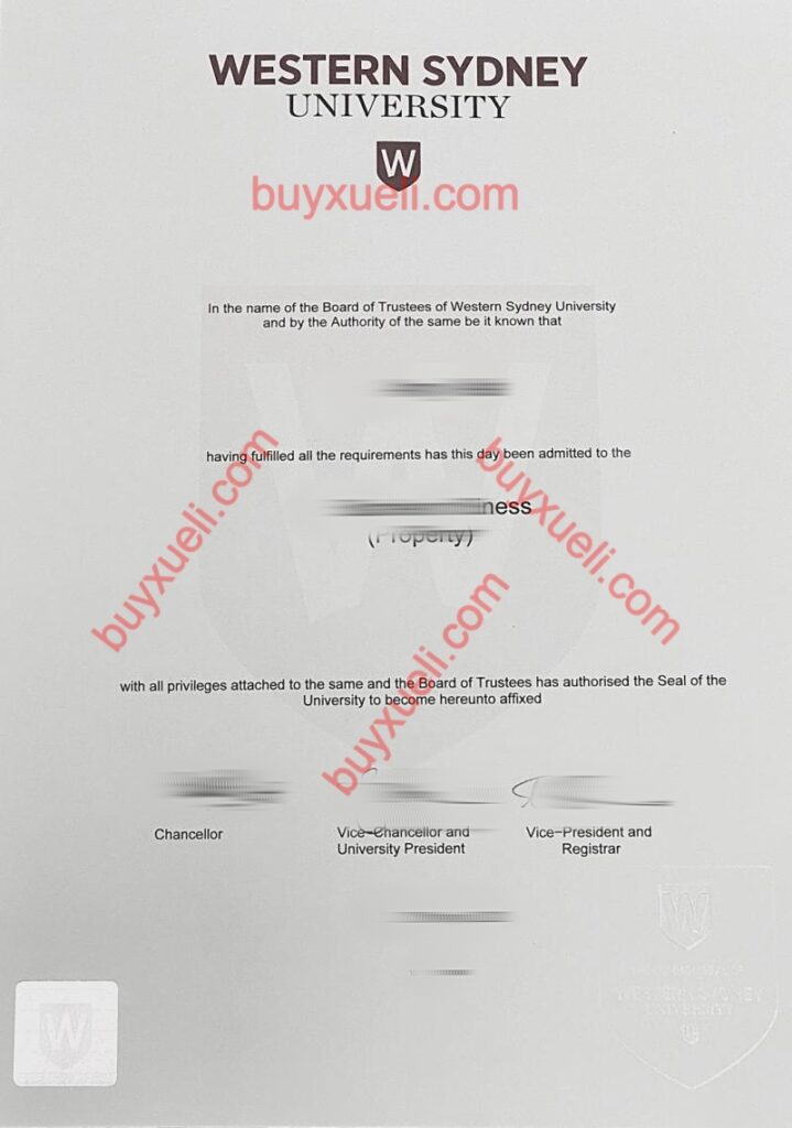 办理WSU毕业证,定制西悉尼大学毕业证,办理西悉尼大学文凭最新样本,澳洲西悉尼大学毕业证怎么制作？澳洲文凭有钢印吗
