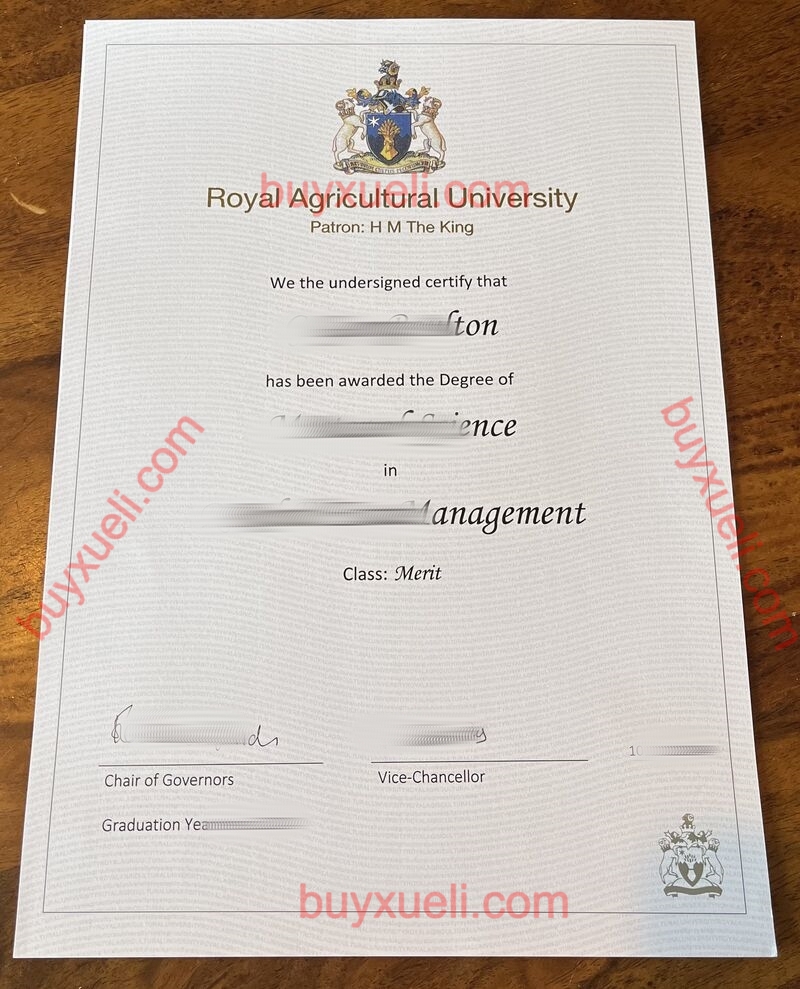 加急皇家农学院毕业证书，办理皇家农学院文凭，购买皇家农学院学位证，Royal Agricultural College学历文凭