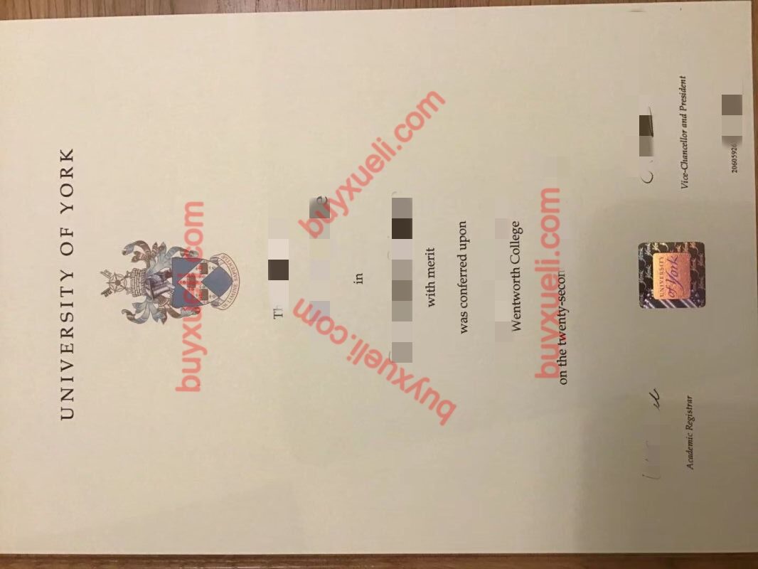 英国约克大学毕业证（文凭）样本,办理英国约克大学学位证,University of York毕业证书制作,办理英国留服认证