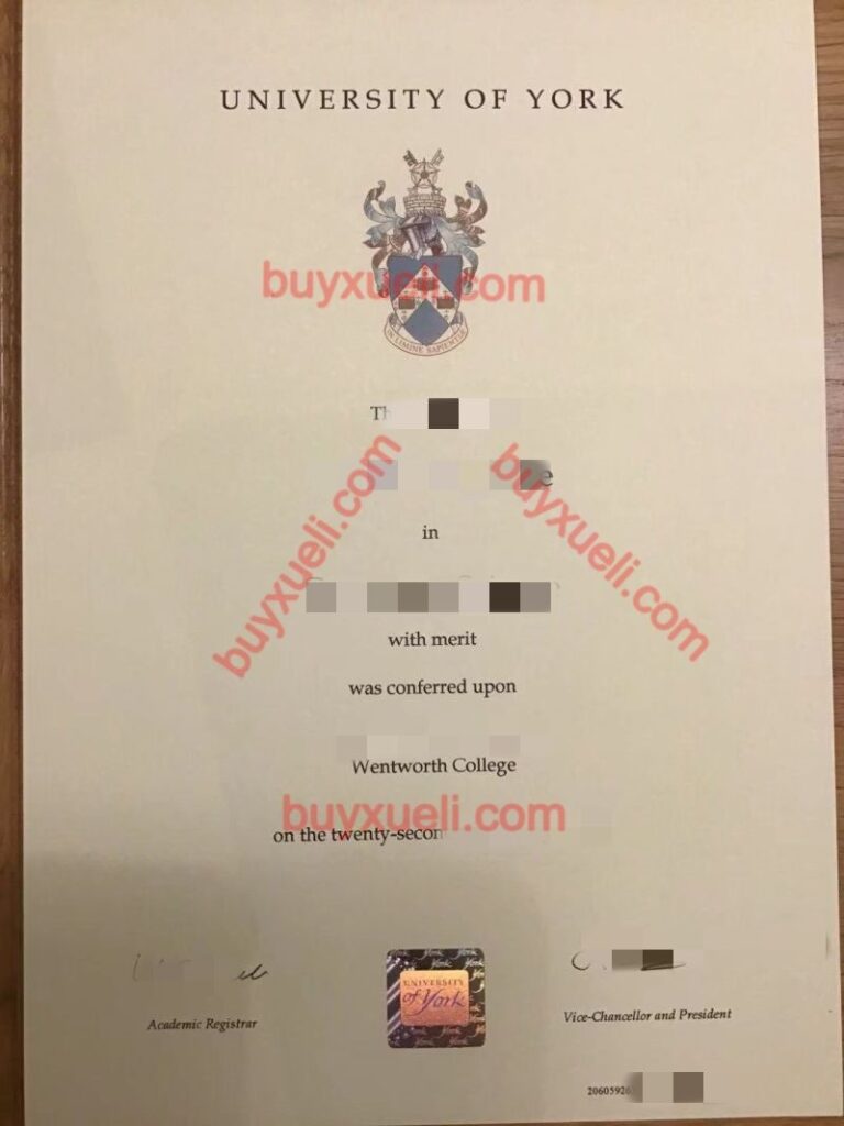 英国约克大学毕业证（文凭）样本,办理英国约克大学学位证,University of York毕业证书制作,办理英国留服认证
