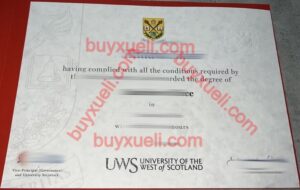 购买西苏格兰大学毕业证,西苏格兰大学文凭制作,加急做西苏格兰大学学位证书,University of the West of Scotland本科毕业证加速制作