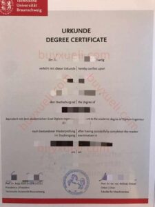 德国布伦瑞克工业大学学历文凭图片参考，德国加急购买布伦瑞克工业大学毕业证书，德国毕业证在线制作,在线买德国高质量文凭
