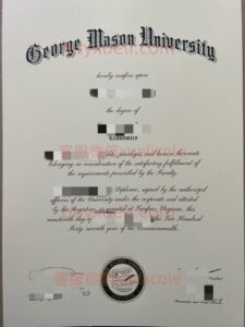 办理乔治·梅森大学GMU英文毕业证书，美国线上购买乔治·梅森大学毕业文凭,添加专业客服微信（xuelicole）咨询下单流程,乔治·梅森大学Mason毕业证书模版图,办美国真实留信认证