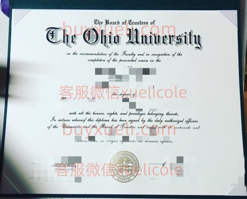 办理俄亥俄大学OU英文毕业证书，美国线上购买俄亥俄大学毕业文凭,添加专业客服微信（xuelicole）咨询下单流程,俄亥俄大学OU毕业证书模版图,办美国真实留信认证