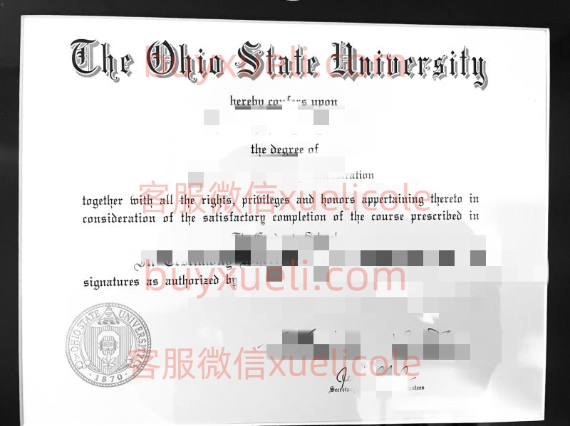 办理俄亥俄州立大学OSU英文毕业证书,美国线上购买Ohio State毕业文凭,添加专业客服微信(xuelicole)咨询下单流程,俄亥俄州立大学毕业证书模版图,办美国真实留信认证