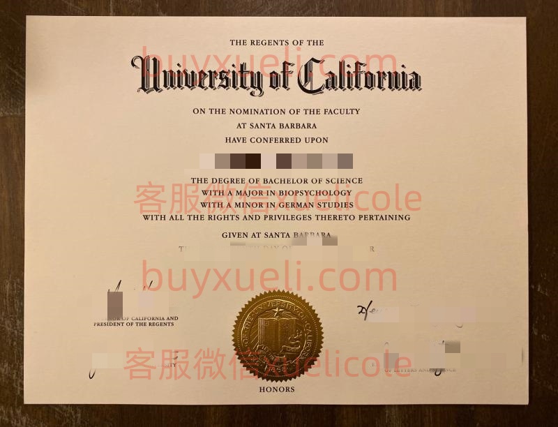 办理加州大学圣芭芭拉分校UCSB英文毕业证书,美国线上购买加利福尼亚大学圣巴巴拉分校毕业文凭,添加专业客服微信(xuelicole)咨询下单流程,圣芭芭拉分校UCSB毕业证书模版图,办美国真实留信认证