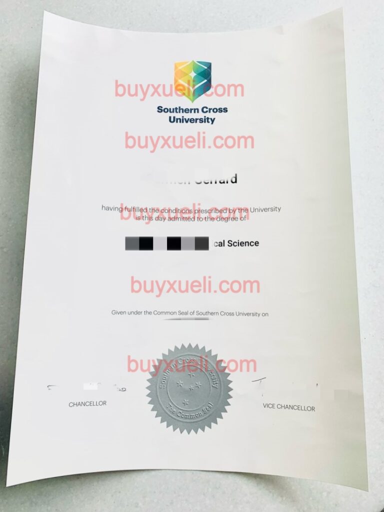 南十字星大学毕业证,Southern Cross University文凭,办理南十字星大学文凭,南十字星大学合作课程文凭样本全套制作