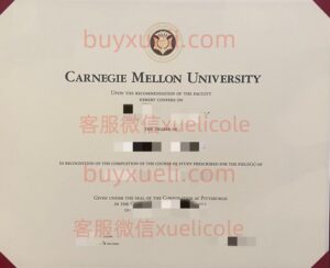 办理卡内基梅隆大学CMU英文毕业证书，美国线上购买CMU毕业文凭,添加专业客服微信（xuelicole）咨询下单流程,在线查看卡内基梅隆大学CMU原版毕业证书模版图,办美国真实留信认证