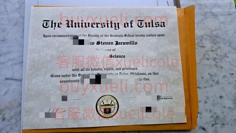 办理塔尔萨大学英文毕业证书，美国线上购买塔尔萨大学毕业文凭,添加专业客服微信（xuelicole）咨询下单流程,塔尔萨大学毕业证书模版图,办美国真实留信认证