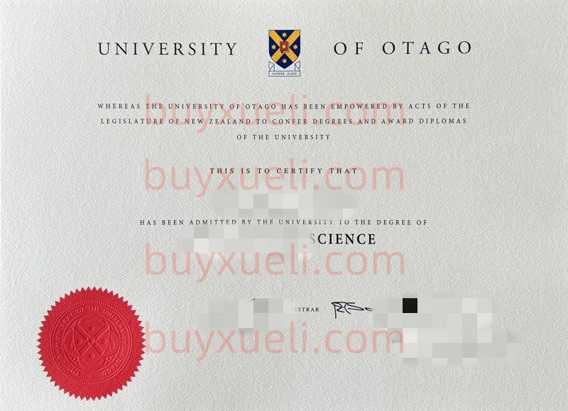 在哪可以办理奥塔哥大学毕业证书,transact University of Otago diploma,新西兰奥塔哥大学留信认证,线上查看新西兰奥塔戈大学毕业证书样本图