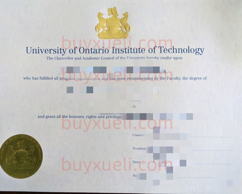 在线购买加拿大安大略理工大学UOIT毕业证书,原版办理加拿大公立研究型大学安大略理工大学文凭证书,UOIT留信认证
