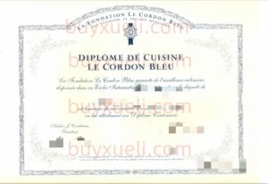 购买法国巴黎蓝带厨艺学校毕业证书,在线快速制作巴黎蓝带厨艺学校毕业文凭,Le Cordon Bleu学位证书