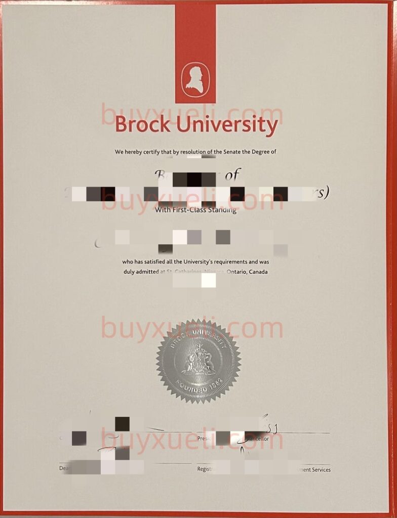 办理一份加拿大布洛克大学毕业证书需要多久,布鲁克大学毕业文凭制作,Brock University学士学位证书,加拿大留学没毕业在线做布鲁克大学毕业证