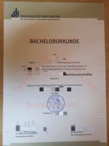 办理德国帕德博恩大学毕业证书,在线做UPB原版毕业文凭,Universität Paderborn学位证书,购买理工类研究型大学帕德博恩大学毕业证电子图