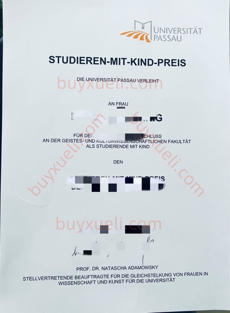 购买帕绍大学毕业证书要什么资料,在线办Uni Passau文凭电子图,做一份帕绍大学毕业文凭要多久,德国公立研究型大学帕绍大学毕业证