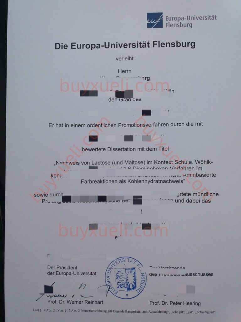 办理德国弗伦斯堡大学毕业证,精仿德国原版文凭,Europa-Universität Flensburg毕业证书,在线加急购买德国弗伦斯堡欧洲大学毕业证