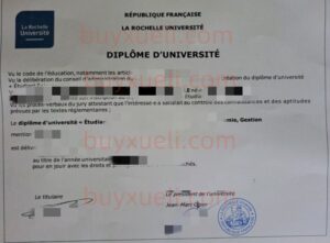 购买一份法国拉罗谢尔大学经济专业毕业证书，线上加客服办理法国拉罗谢尔大学法律专业毕业文凭，Université de La Rochelle学士学位证书