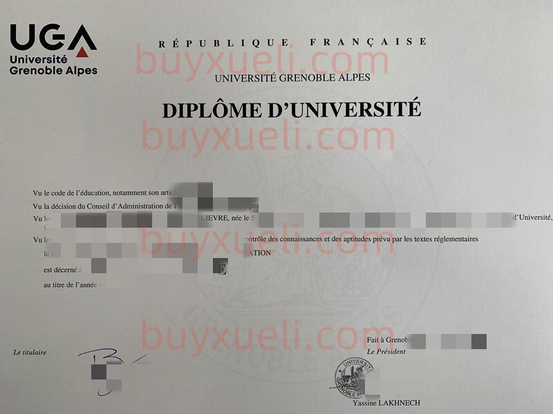 办理一份法国格勒诺布尔大学毕业证书要多久,客服24小时在线制作格勒诺布尔-阿尔卑斯大学UGA毕业文凭,购买Université Grenoble Alpes学位证书,法国格勒诺布尔阿尔卑斯大学毕业证