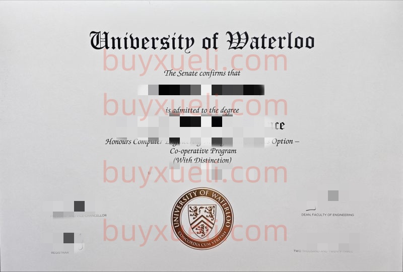 购买滑铁卢大学UWaterloo毕业证书流程,查看滑铁卢大学UW毕业文凭样本,滑大本科毕业文凭,University of Waterloo学位证书,加拿大滑铁卢大学毕业证，UWaterloo文凭滑大学历