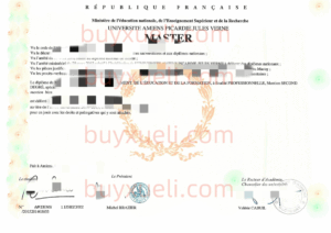 办理法国亚眠大学UPJV毕业证书，购买皮卡第儒勒-凡尔纳大学原版毕业文凭，亚眠大学学士学位证书制作，Université d'Amiens文凭认证,法国皮卡第儒勒-凡尔纳大学毕业证