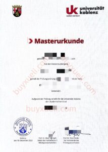 购买德国科布伦茨大学毕业文凭,做一份科布伦茨大学毕业文凭要多久？能加急办理科布伦茨大学毕业证书吗,查看德国年轻大学之一科布伦茨大学毕业证