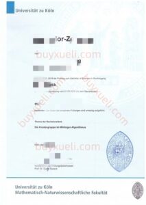 办理德国U15大学联盟成员之一科隆大学毕业证书,德国科隆大学毕业证办理,UoC文凭购买,UoC本科diploma定制,UzK学士学位认证