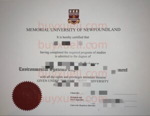 购买加拿大纽芬兰岛纪念大学毕业证书,快速做纽芬兰岛纪念大学毕业文凭PDF版,做加拿大大学毕业证书要几天,Memorial University学位证书