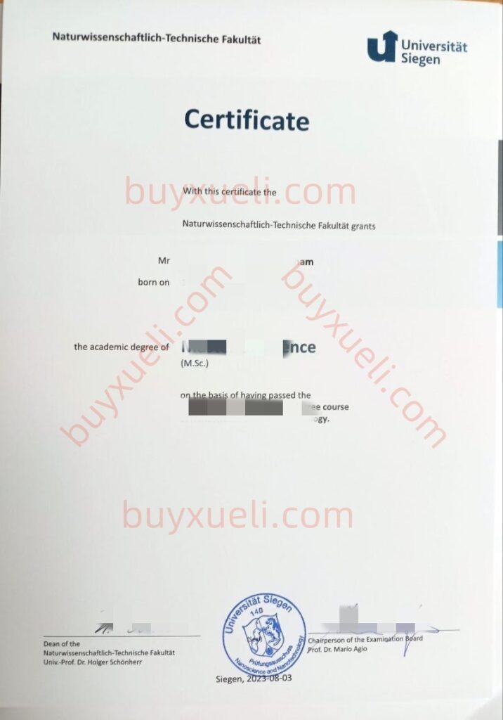 如何可以快速购买德国锡根大学毕业证书,购买德国锡根大学毕业文凭要多久,Uni Siegen本科毕业认证,Universität Siegen学历文凭