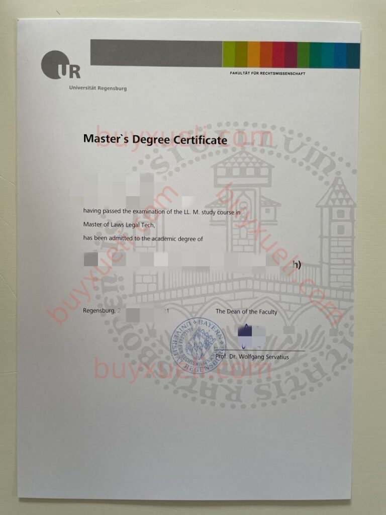 雷根斯堡大学毕业证办理,雷根斯堡大学本硕diploma购买,雷根斯堡大学毕业文凭定制,德国雷根斯堡大学毕业证样本,在线定制德国文凭学历证书