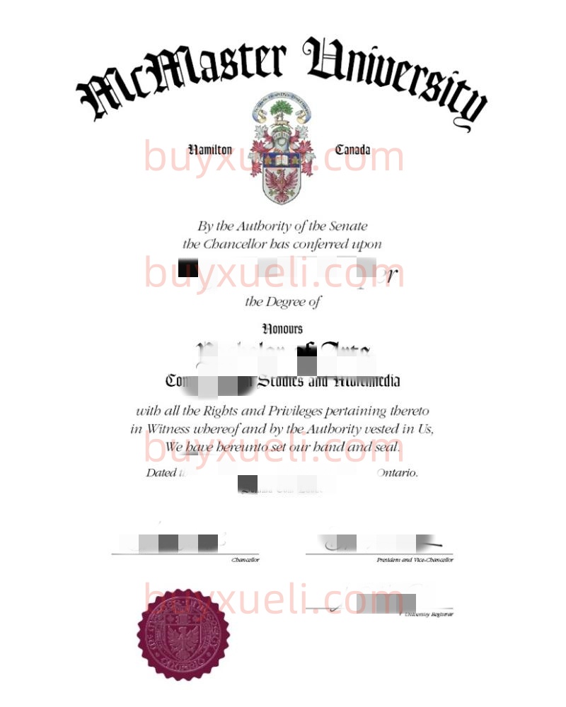 购买麦克马斯大学毕业证,办理麦克马斯特大学学历文凭,加拿大McMaster毕业证办理,麦克马斯特大学Mac文凭办理