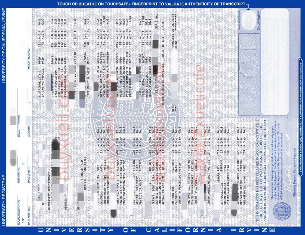 在线做加利福尼亚大学尔湾分校UC Irvine 2025年最新成绩单 transcript,做加州大学欧文分校成绩单，ucl成绩单修改,美国大学历届成绩单制作，做学校原版成绩单课程根据学校官网制作